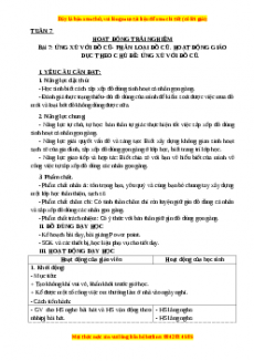 Giáo án Tuần 7: Ứng xử với đồ cũ - phân loại đồ cũ Hoạt động trải nghiệm 3 Kết nối tri thức