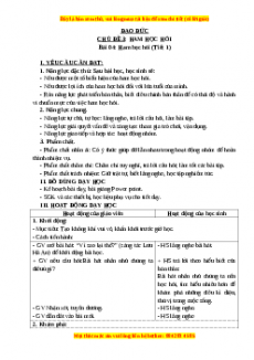 Giáo án Đạo đức 3 Kết nối tri thức Bài 04: Ham học hỏi (Tiết 1)
