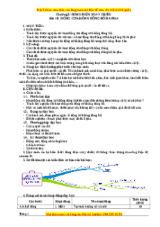 Giáo án Vật lí 12 Bài 18: Động cơ không đồng bộ ba pha