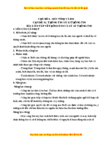 Giáo án Tin học 3 Cánh diều Bài 3: Ôn tập về thông tin và xử lý thông tin