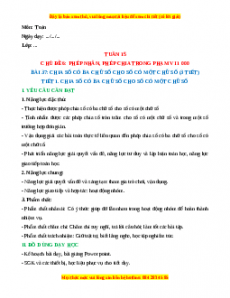 Giáo án Chia số có ba chữ số với số có một chữ số Toán 3 Kết nối tri thức