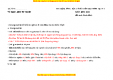 Bộ đề thi giữa kì 2 KHTN 6 Cánh diều (song song)