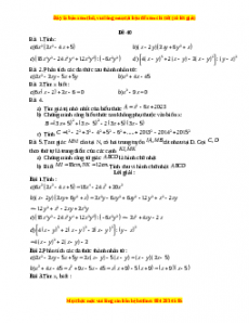 Đề thi giữa kì 1 Toán 8 năm 2023 - Đề 40