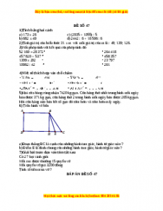 Đề thi Toán lớp 4 cuối kì 1 năm 2022 - 2023 (Đề 47)