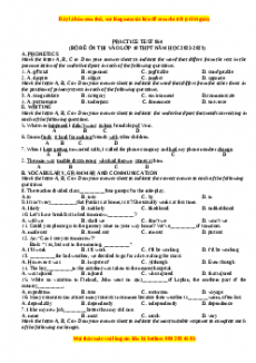 Đề luyện thi vào 10 môn Tiếng anh năm 2023 có đáp án (Đề 54)