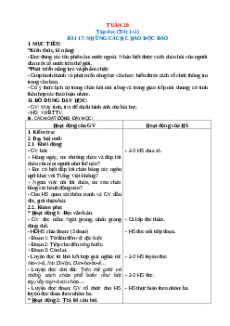 Giáo án Tuần 28 Tiếng việt 2 Kết nối tri thức