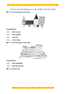 Bài tập cuối tuần Toán lớp 1 Tuần 35 Kết nối tri thức (có lời giải)