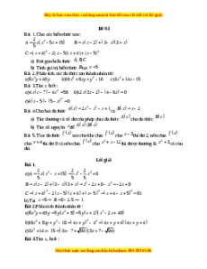 Đề thi giữa kì 1 Toán 8 năm 2023 - Đề 93