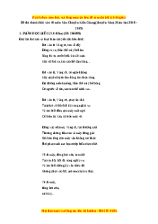 Đề thi tuyển sinh chính thức vào 10 môn Ngữ Văn năm 2018 - 2019 có đáp án - (Chuyên văn ) THPT chuyên Kiên Giang