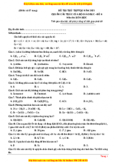 Đề thi THPT Quốc Gia Hóa năm 2023 Megabook - Đề 6