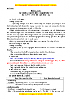 Giáo án Tia nắng bé nhỏ (T1+2) Tiếng việt 3 Kết nối tri thức