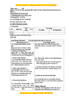 Giáo án Hóa học 12 học kì 2 Tiết 63: Luyện tập: Nhận biết một số ion trong dung dịch