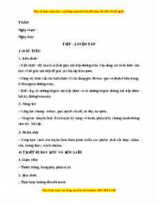 Giáo án Luyện tập trang 89, 90 Toán 9 Học kì 2