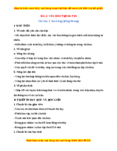 Giáo án Văn bản thông tin (2024) Cánh diều