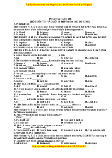 Đề luyện thi vào 10 môn Tiếng anh năm 2023 có đáp án (Đề 38)