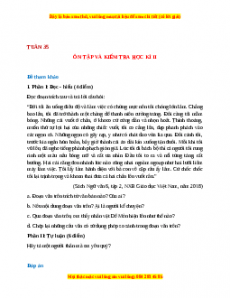 Giáo án Ôn tập và tự đánh giá cuối kì 2 (2024) Cánh diều