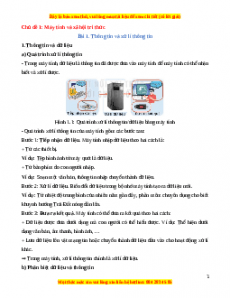 Lý thuyết Tin học 10 Kết nối tri thức (cả năm)