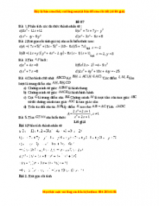Đề thi giữa kì 1 Toán 8 năm 2023 - Đề 87
