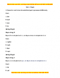 Bộ trắc nghiệm Tiếng Anh 7 Cánh diều có đáp án