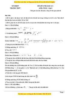 Đề thi học kì Toán 9 năm 2023 Quận Thanh Xuân