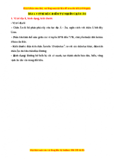 Lý thuyết Địa lí 7 Kết nối tri thức (cả năm)