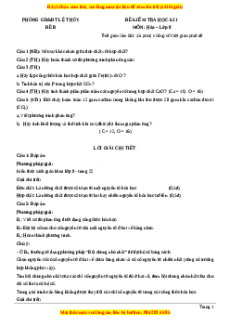 Đề thi học kì 1 Hóa lớp 8 năm 2023 Phòng GD và ĐT Lệ Thủy (Đề B)
