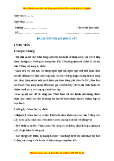 Giáo án Bài 33 Sinh học 7 Chân trời sáng tạo (2024): Tập tính ở động vật
