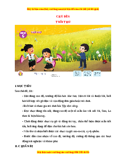 Giáo án Âm nhạc 1 Cánh diều Tuổi thơ