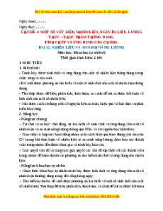 Giáo án Bài 12 KHTN 6 Chân trời sáng tạo (2024): Nhiên liệu và an ninh năng lượng