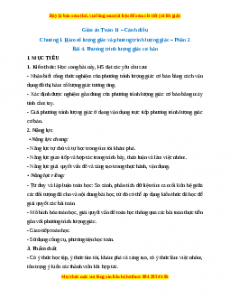 Giáo án Phương trình lượng giác cơ bản Toán 11 Cánh diều