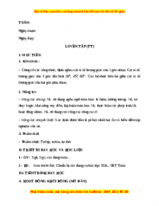 Giáo án Luyện tập trang 89 Toán 9 Học kì 1