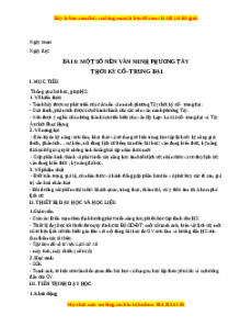 Giáo án Bài 6 Lịch sử 10 Kết nối tri thức (2024): Một số nền văn minh phương Tây thời kì cổ - trung đại