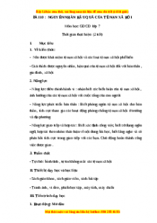 Giáo án GDCD 7 Bài 10 (Chân trời sáng tạo): Nguyên nhân hậu quả của tệ nạn xã hội
