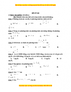 Đề thi cuối học kì 2 Toán 8 năm 2022 - 2023 - Đề 40