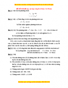 Đề thi Toán 9 học kì 2 năm 2022 - 2023 - Đề 49