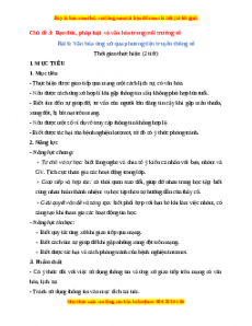Giáo án Tin học 7 Chủ đề 3 Bài 6 (Chân trời sáng tạo): Văn hóa ứng xử qua phương tiện truyền thông số