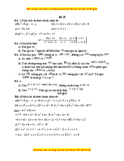 Đề thi giữa kì 1 Toán 8 năm 2023 - Đề 35