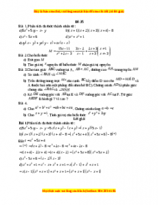 Đề thi giữa kì 1 Toán 8 năm 2023 - Đề 35