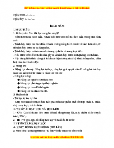 Giáo án Bài 32 KHTN 6 Kết nối tri thức (2024): Nấm