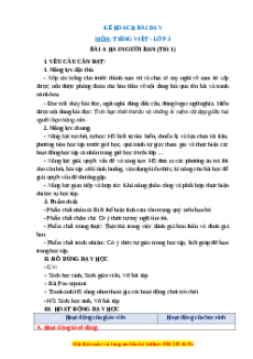 Giáo án Hai người bạn Tiếng việt 3 Chân trời sáng tạo
