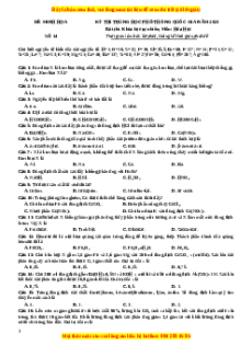 Bộ 30 đề thi thử THPTQG môn Hóa học năm 2023 - GV Nguyễn Minh Tuấn có đáp án (Đề 14)