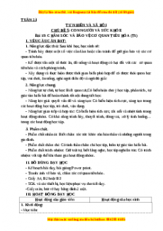 Giáo án Tự nhiên và xã hội 3 Kết nối tri thức Bài 19: Chăm sóc và bảo vệ cơ quan tiêu hóa