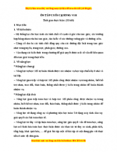 Giáo án Bài tập cuối chương 8 Toán 7 Chân trời sáng tạo