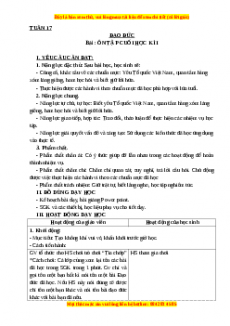 Giáo án Đạo đức lớp 3 Cánh diều: Ôn tập cuối học kì I