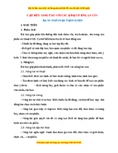 Giáo án Mĩ thuật 1 Cánh diều Ngôi nhà thân quen