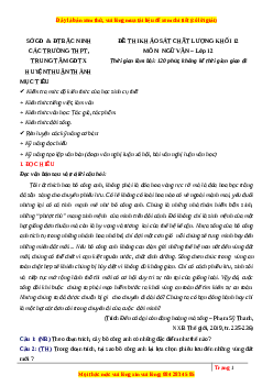 Đề thi thử Ngữ văn trường Thuận Thành - Bắc Ninh lần 1 năm 2023