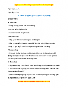 Giáo án Luyện tập chung trang 57 Toán 7 Kết nối tri thức