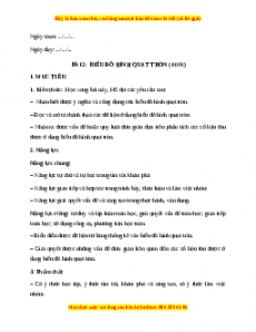 Giáo án Toán 7 Chân trời sáng tạo Bài 2: Biểu đồ hình quạt tròn