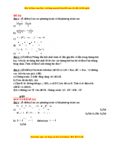 Đề thi cuối học kì 2 Toán 8 năm 2022 - 2023 - Đề 22