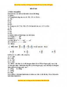 Đề thi Toán lớp 4 cuối kì 2 (Đề 28)